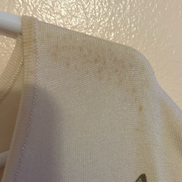 2X August Silk Sweater Top Silk Blend Plus 2X Beige  Floral Colorful Knit Top - Picture 12 of 14